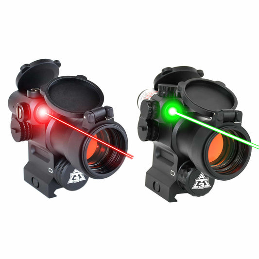 AT3™ LEOS™ 2 MOA Red Dot Sight – Integrated Laser Sight & Riser